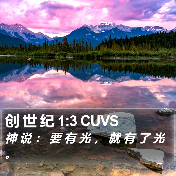 创 世 纪 1:3 CUVS Bible Study