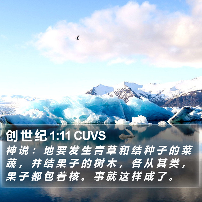 创 世 纪 1:11 CUVS Bible Study