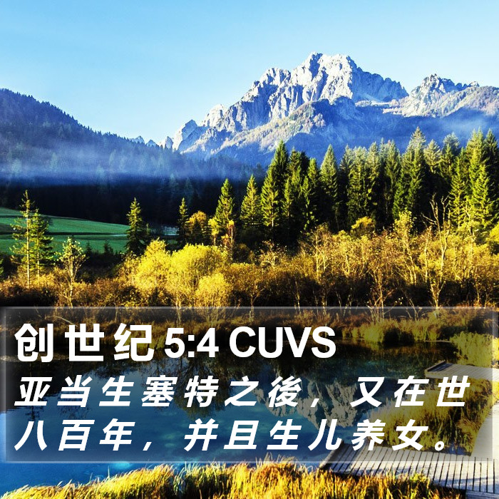 创 世 纪 5:4 CUVS Bible Study