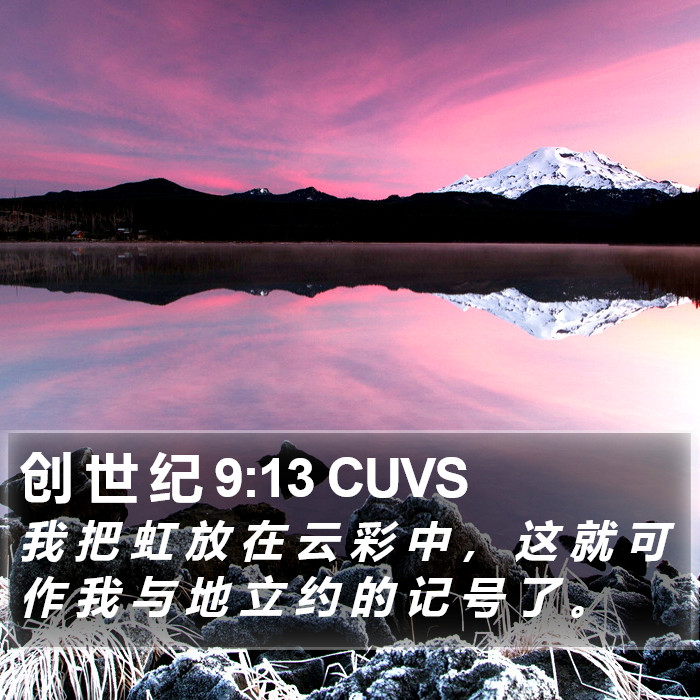 创 世 纪 9:13 CUVS Bible Study