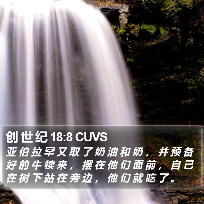 创 世 纪 18:8 CUVS Bible Study