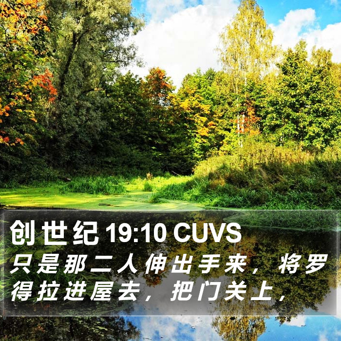 创 世 纪 19:10 CUVS Bible Study