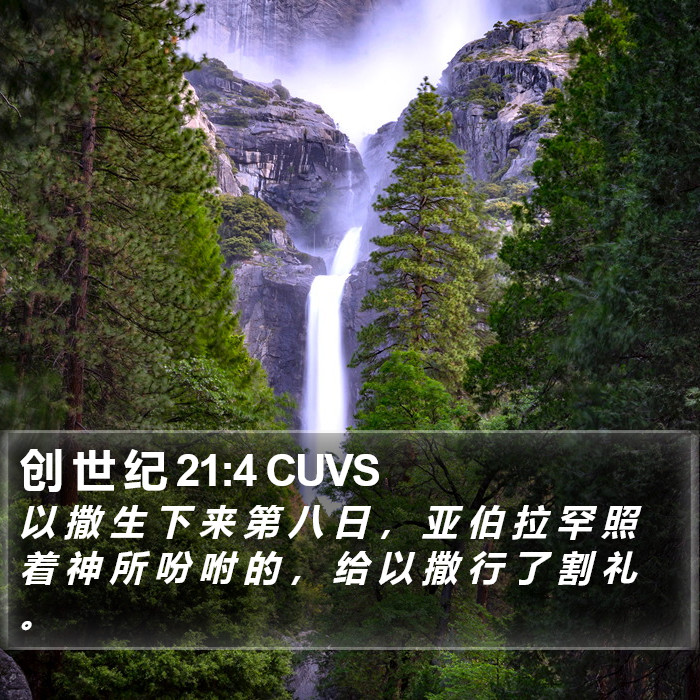 创 世 纪 21:4 CUVS Bible Study