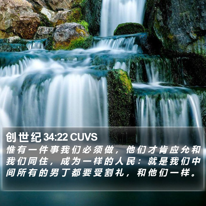 创 世 纪 34:22 CUVS Bible Study