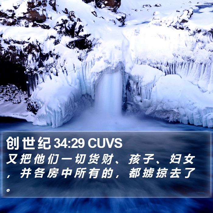 创 世 纪 34:29 CUVS Bible Study