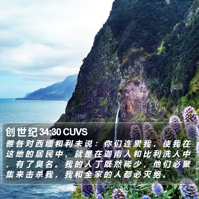 创 世 纪 34:30 CUVS Bible Study