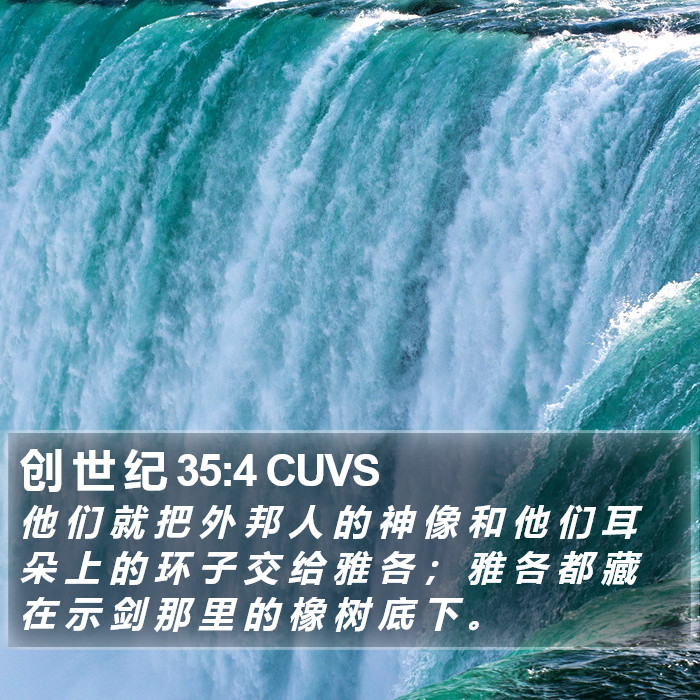 创 世 纪 35:4 CUVS Bible Study