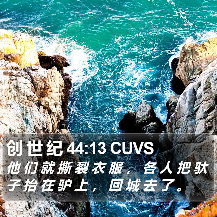 创 世 纪 44:13 CUVS Bible Study