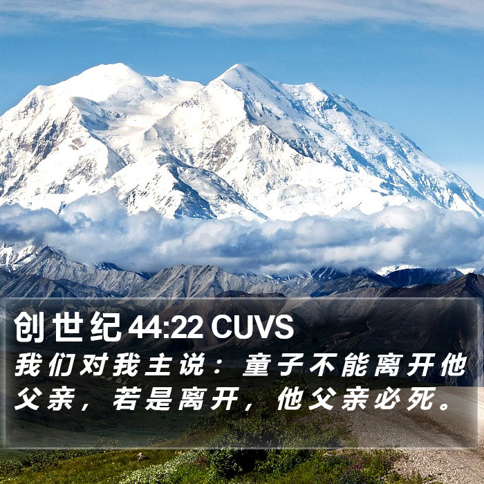 创 世 纪 44:22 CUVS Bible Study