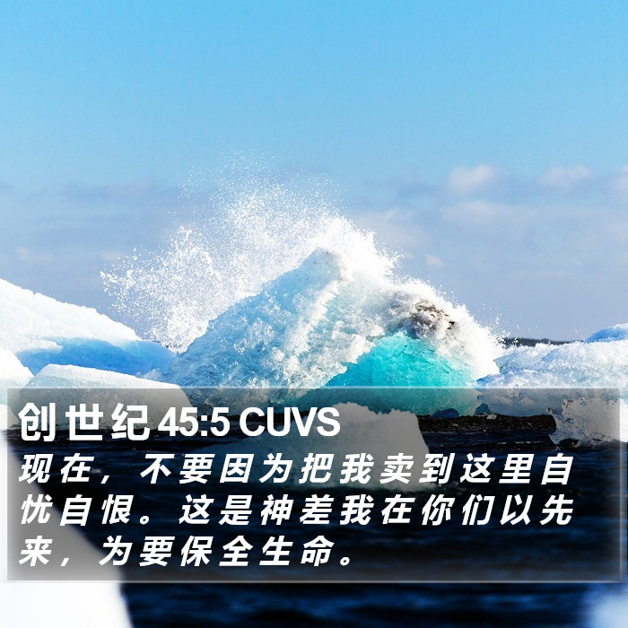 创 世 纪 45:5 CUVS Bible Study