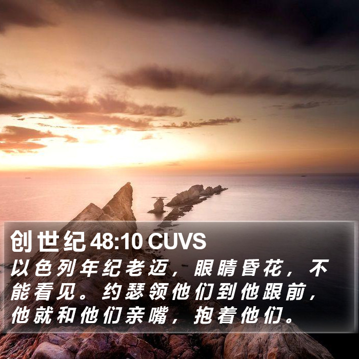 创 世 纪 48:10 CUVS Bible Study