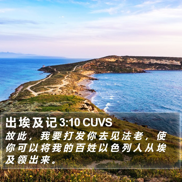 出 埃 及 记 3:10 CUVS Bible Study