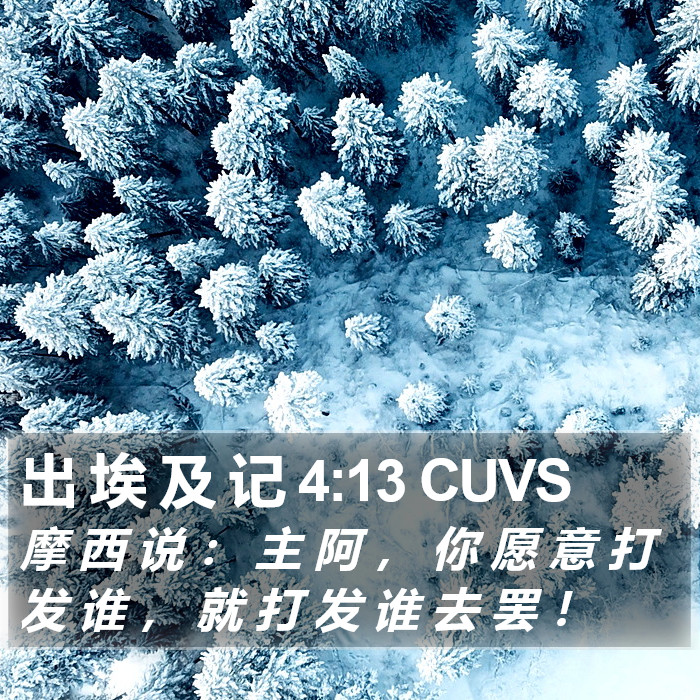 出 埃 及 记 4:13 CUVS Bible Study
