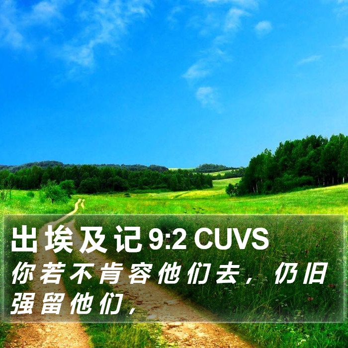 出 埃 及 记 9:2 CUVS Bible Study