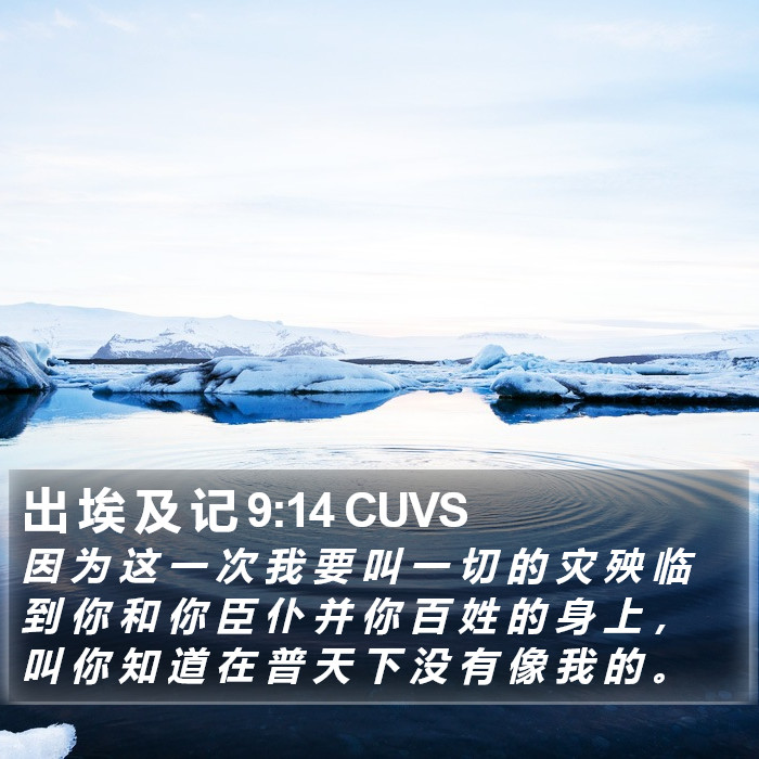 出 埃 及 记 9:14 CUVS Bible Study