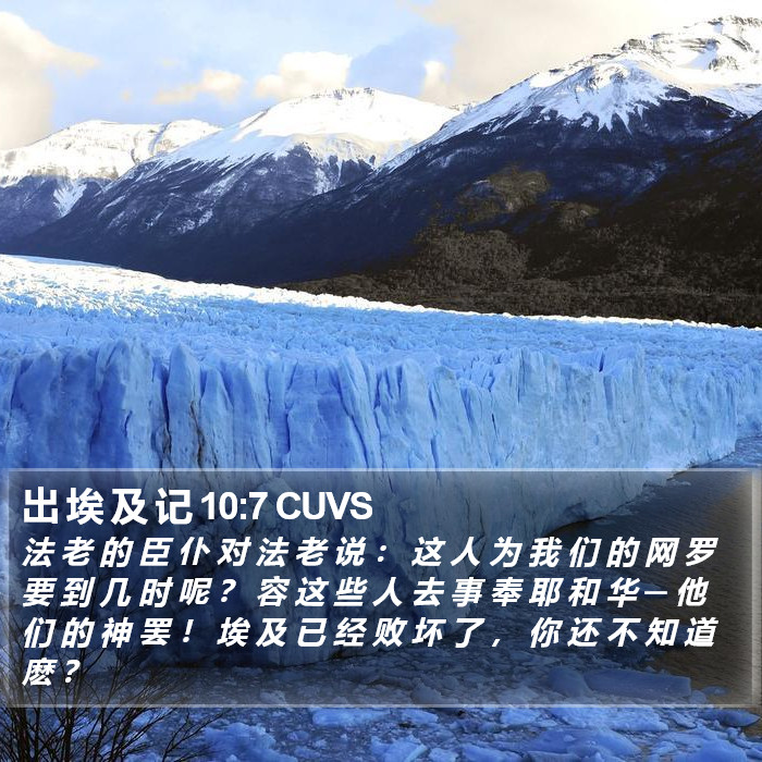 出 埃 及 记 10:7 CUVS Bible Study