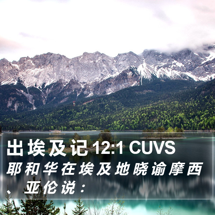 出 埃 及 记 12:1 CUVS Bible Study