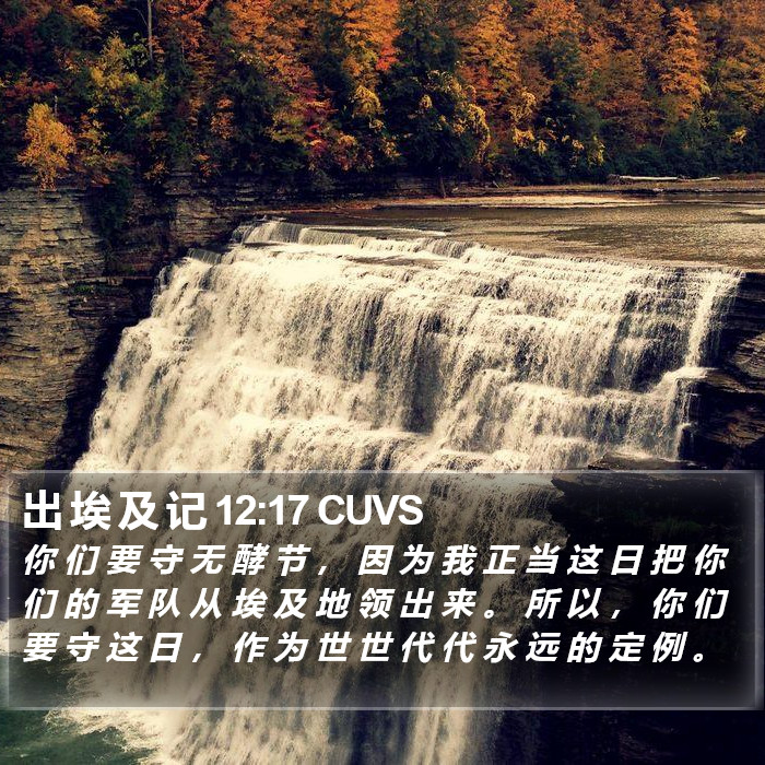 出 埃 及 记 12:17 CUVS Bible Study
