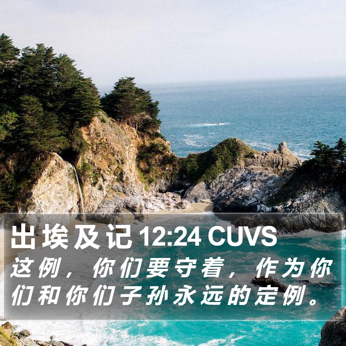 出 埃 及 记 12:24 CUVS Bible Study