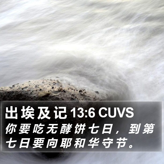 出 埃 及 记 13:6 CUVS Bible Study