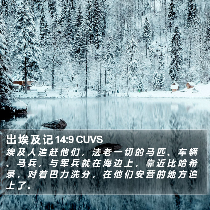 出 埃 及 记 14:9 CUVS Bible Study