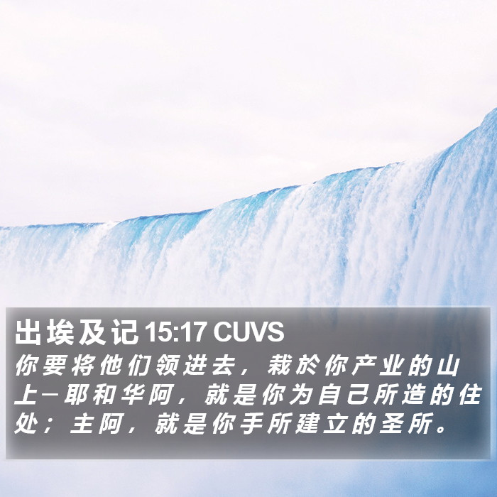 出 埃 及 记 15:17 CUVS Bible Study