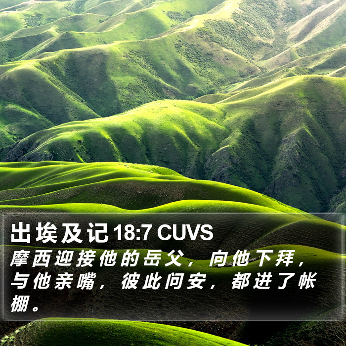 出 埃 及 记 18:7 CUVS Bible Study