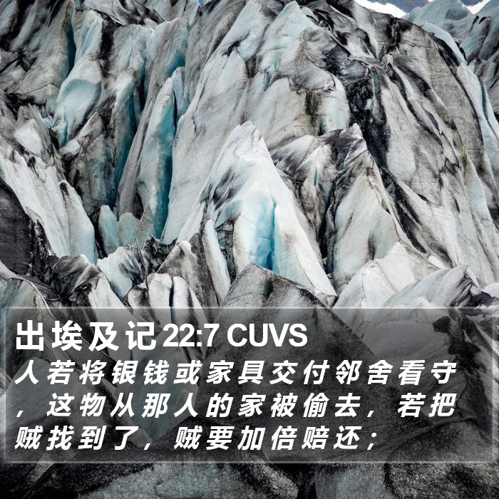 出 埃 及 记 22:7 CUVS Bible Study