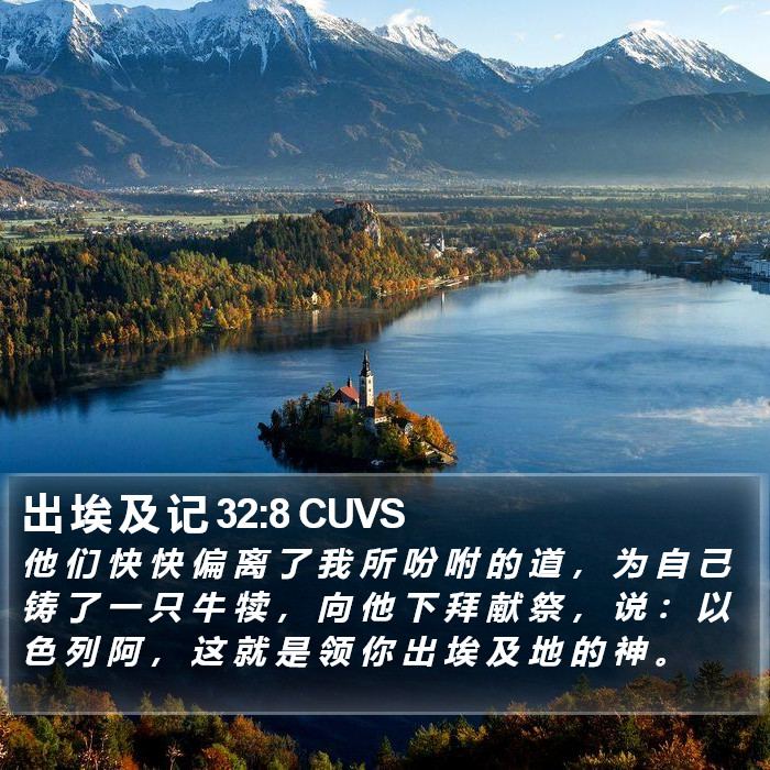 出 埃 及 记 32:8 CUVS Bible Study