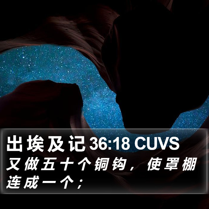 出 埃 及 记 36:18 CUVS Bible Study