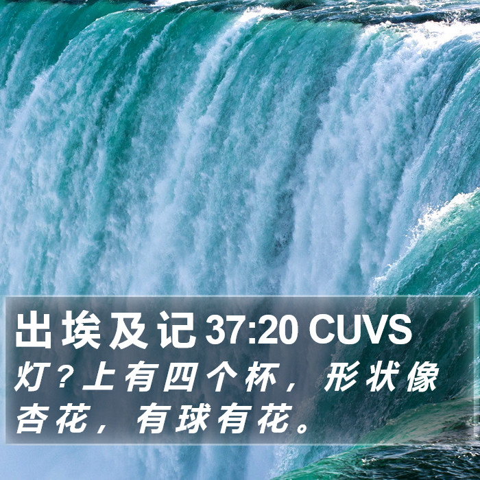 出 埃 及 记 37:20 CUVS Bible Study