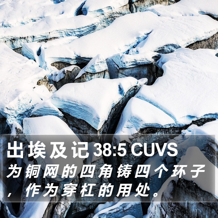 出 埃 及 记 38:5 CUVS Bible Study