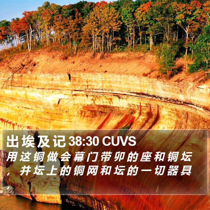 出 埃 及 记 38:30 CUVS Bible Study