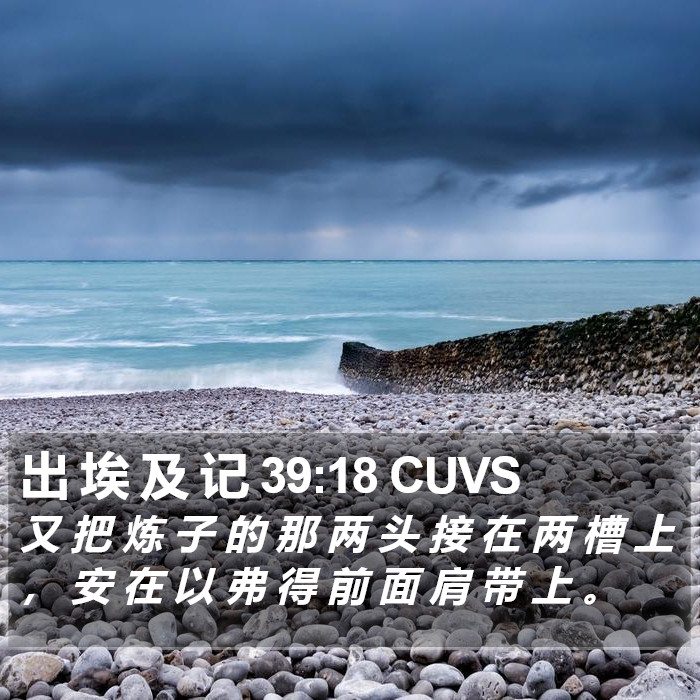 出 埃 及 记 39:18 CUVS Bible Study