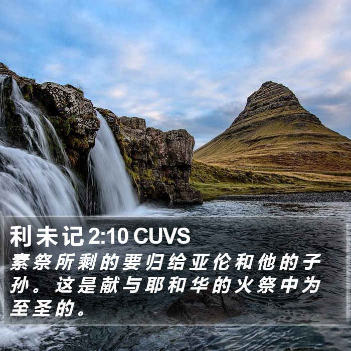 利 未 记 2:10 CUVS Bible Study