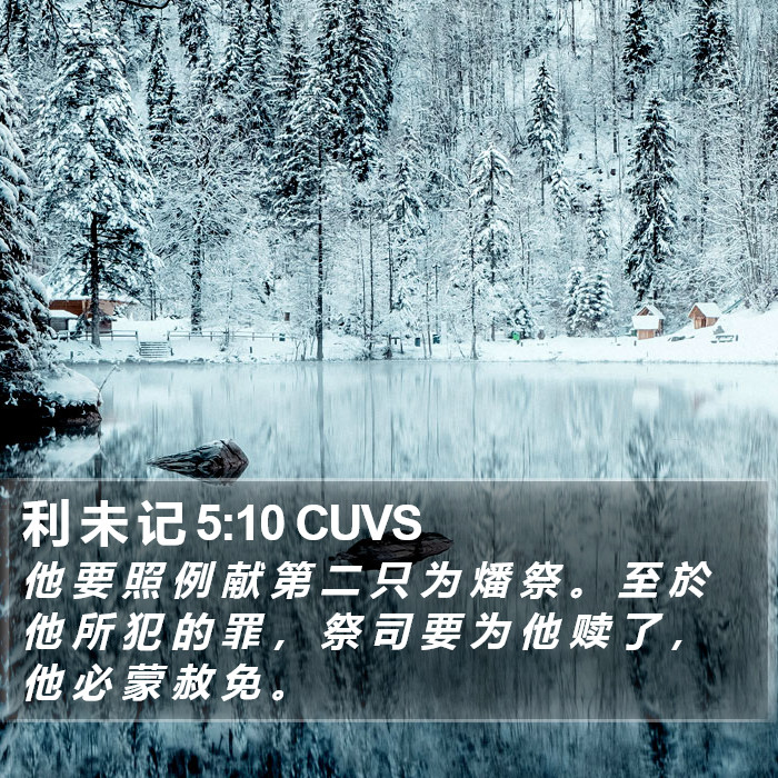 利 未 记 5:10 CUVS Bible Study