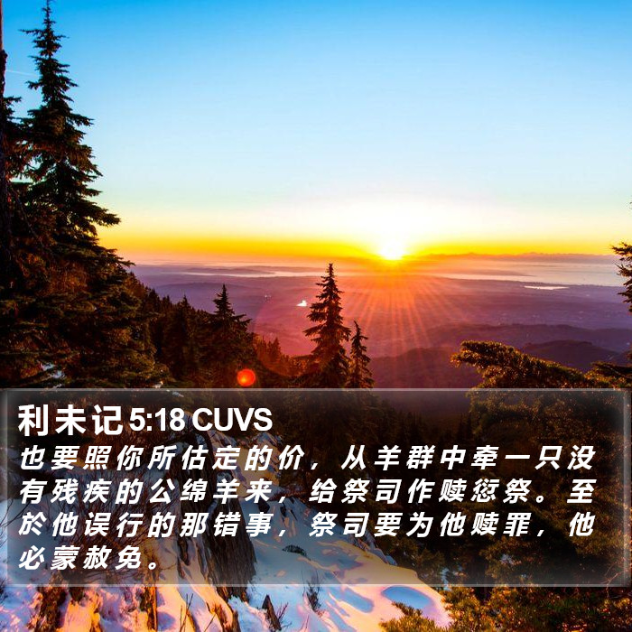 利 未 记 5:18 CUVS Bible Study