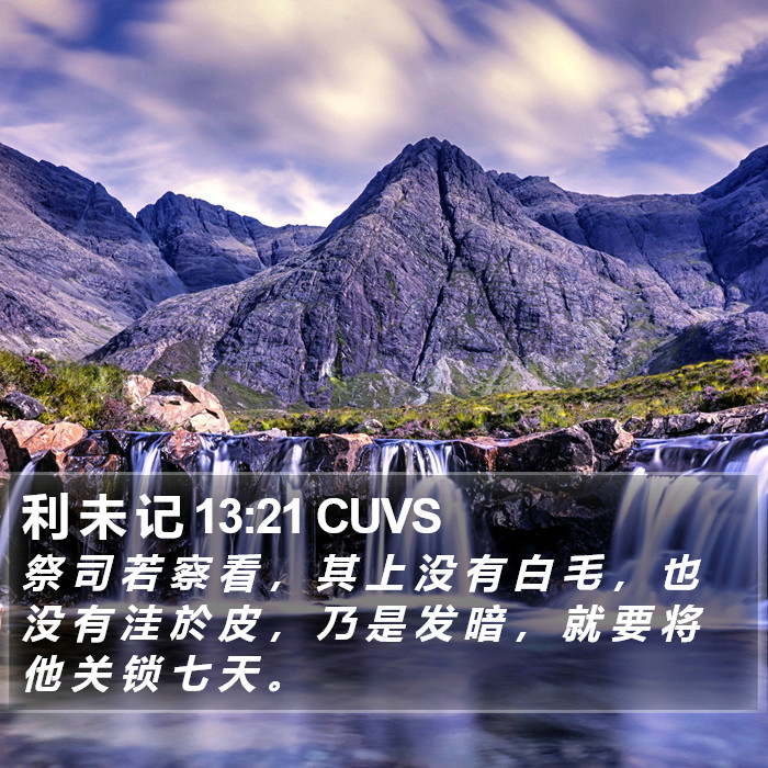 利 未 记 13:21 CUVS Bible Study