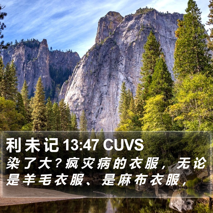 利 未 记 13:47 CUVS Bible Study