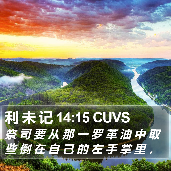 利 未 记 14:15 CUVS Bible Study