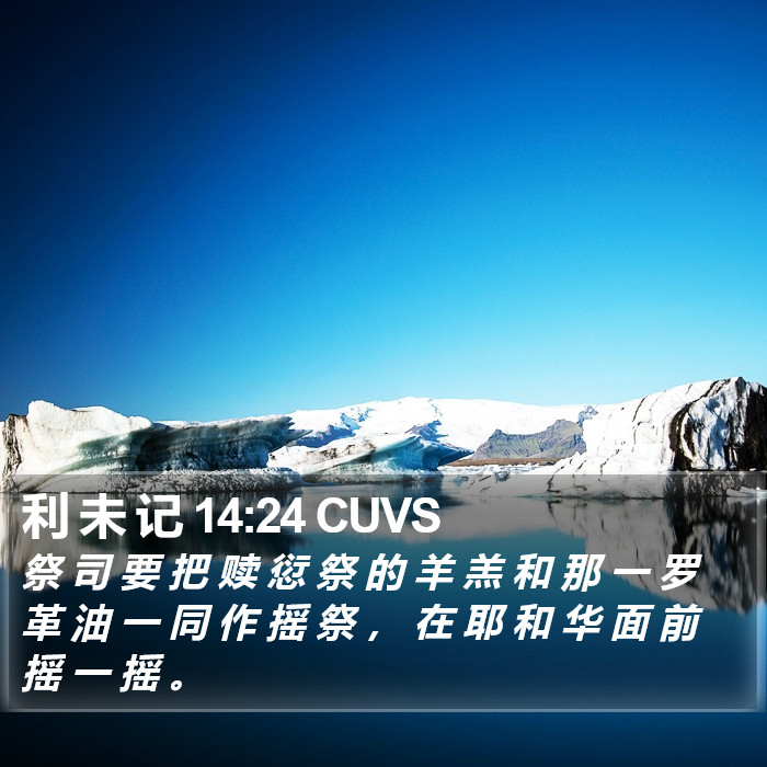 利 未 记 14:24 CUVS Bible Study