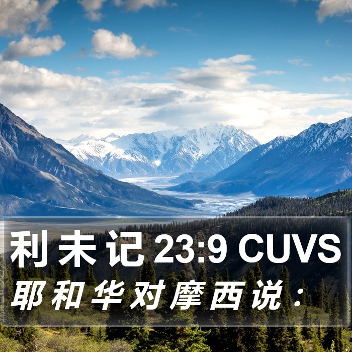 利 未 记 23:9 CUVS Bible Study