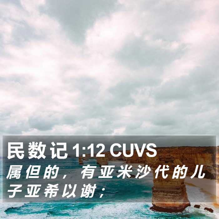 民 数 记 1:12 CUVS Bible Study