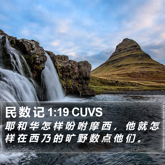 民 数 记 1:19 CUVS Bible Study