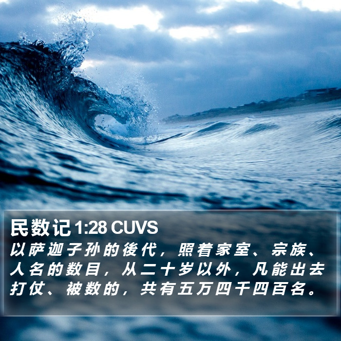 民 数 记 1:28 CUVS Bible Study