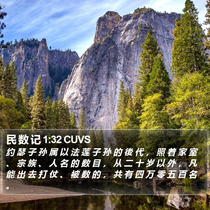 民 数 记 1:32 CUVS Bible Study