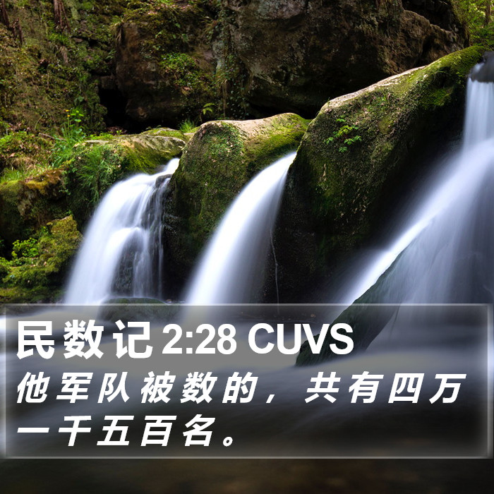 民 数 记 2:28 CUVS Bible Study
