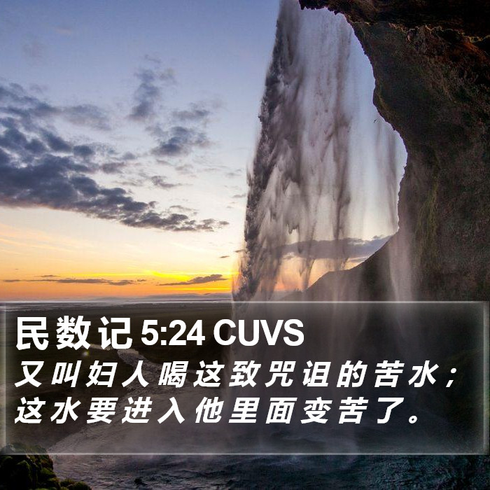 民 数 记 5:24 CUVS Bible Study
