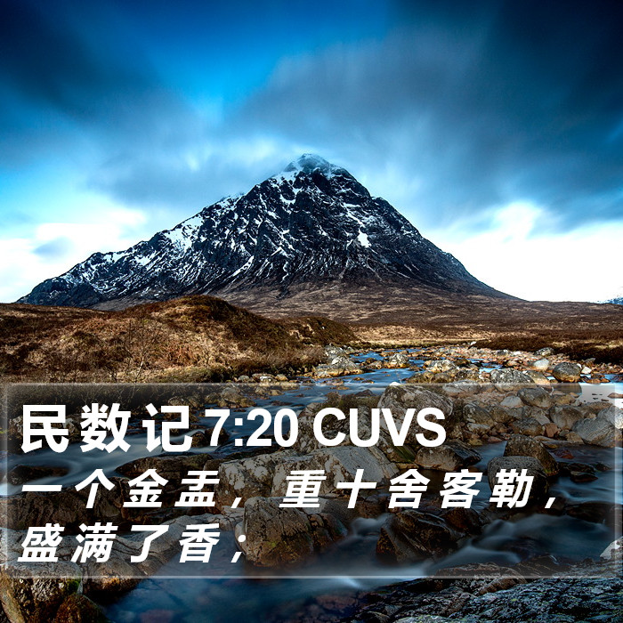 民 数 记 7:20 CUVS Bible Study
