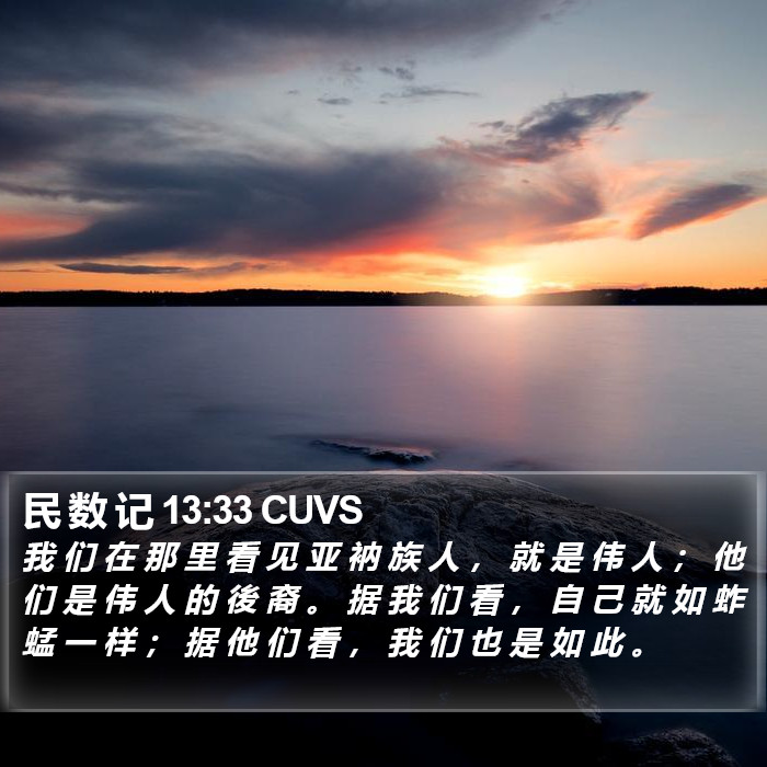 民 数 记 13:33 CUVS Bible Study